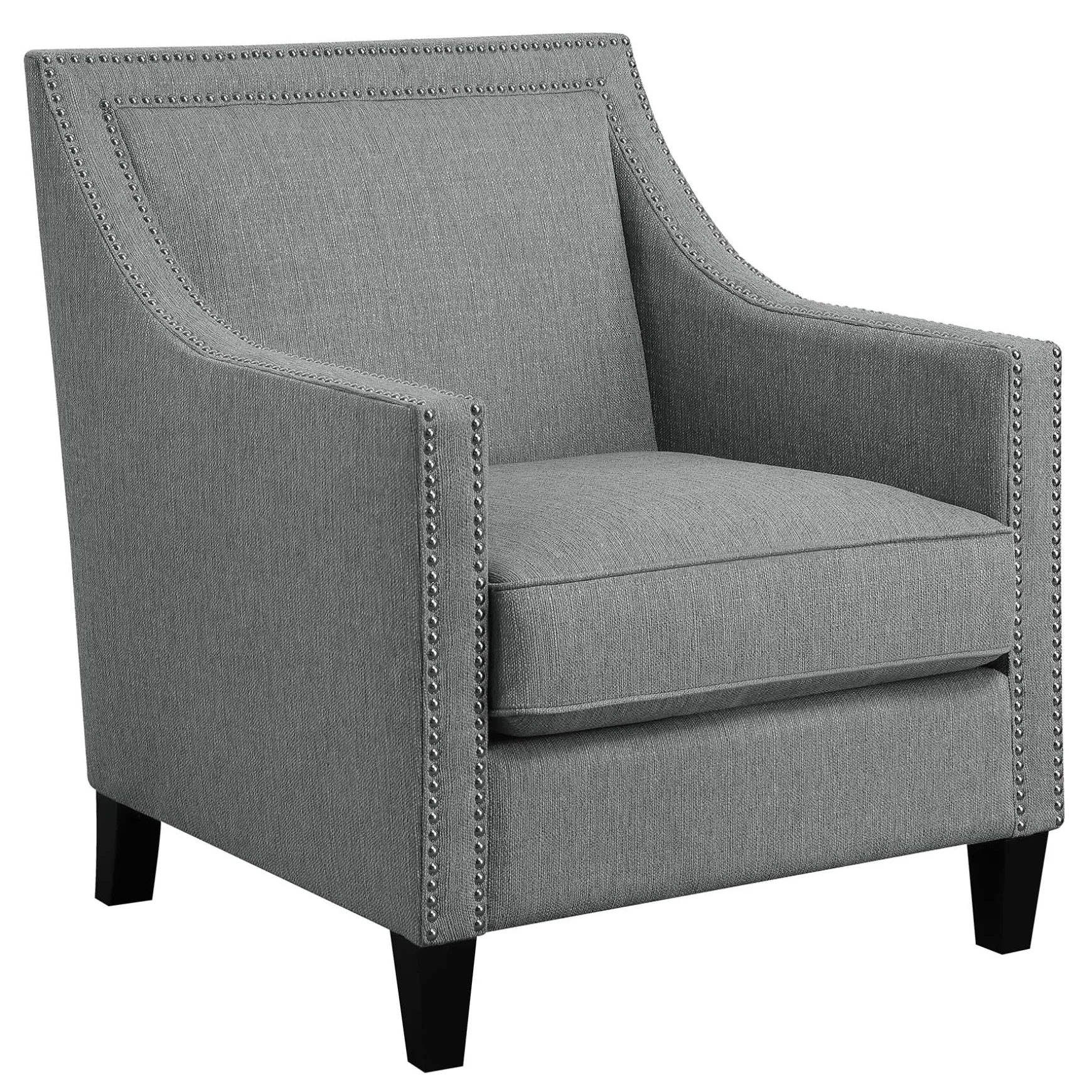 Providence Erica Studded Accent Chair, Grey Promotion