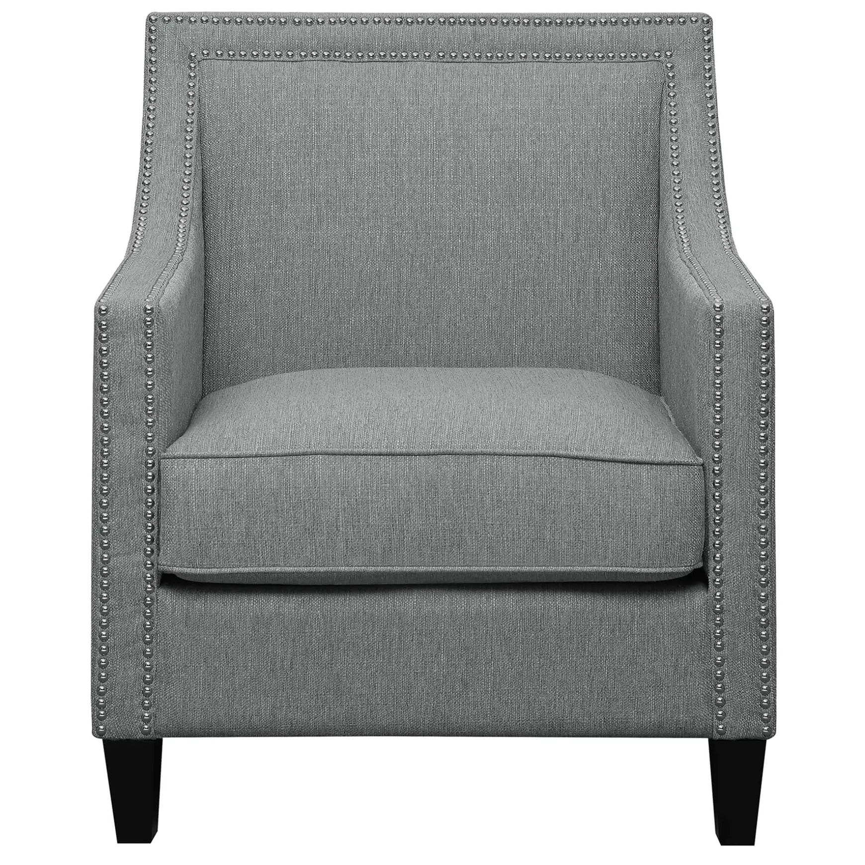 Providence Erica Studded Accent Chair, Grey Promotion