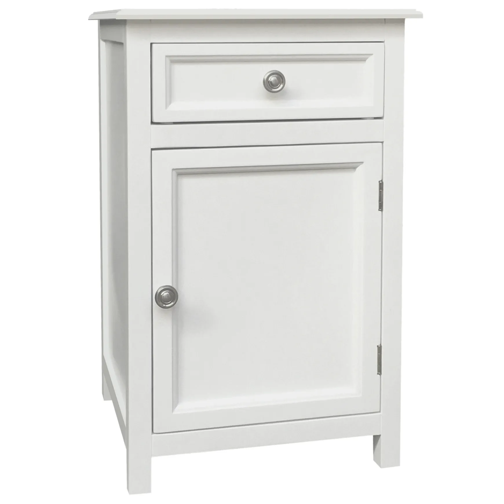 Providence Layne 1-Drawer 1-Door White Cabinet Promotion