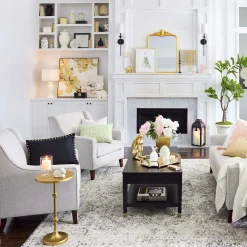 Providence Wells Accent Chair, Light Grey Opening Sales