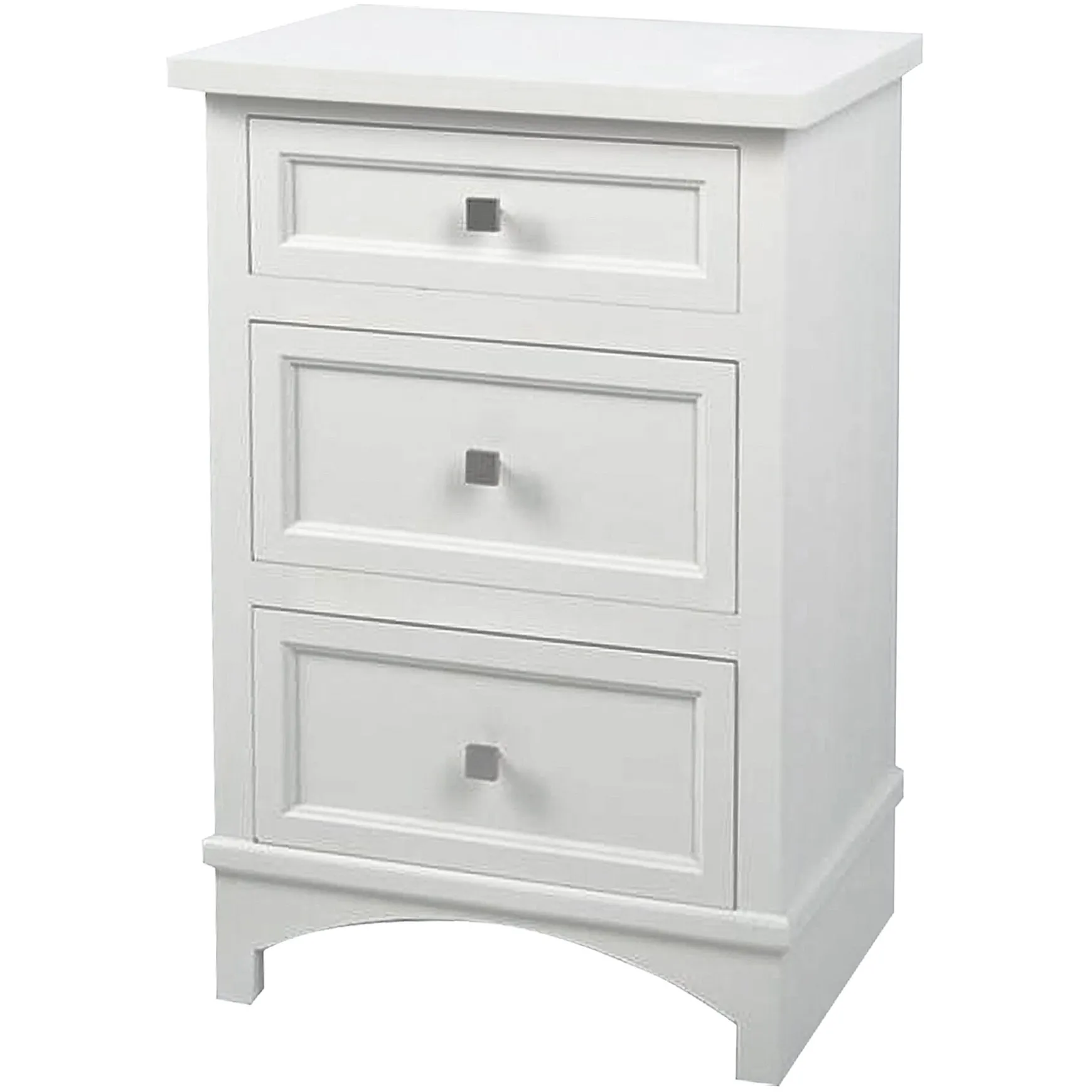 Rachel White 3 Drawer Wood Cabinet Gift Selection
