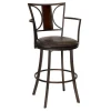 Renata Oversized Faux Leather Barstool, 30 , Kd Discount