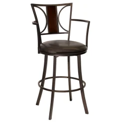 Renata Oversized Faux Leather Barstool, 30 , Kd Discount