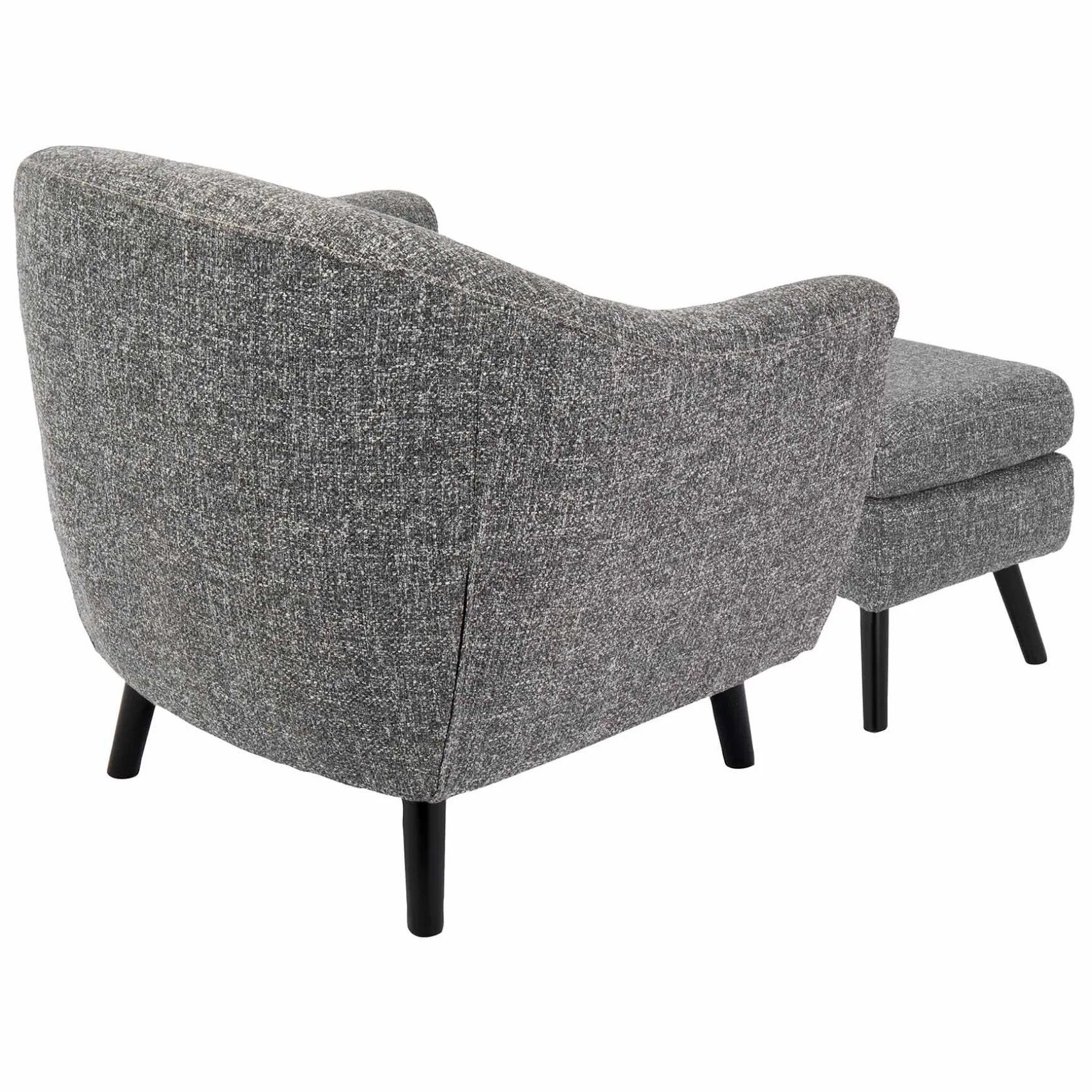 Rockwell Accent Chair & Ottoman Set, Salt & Pepper Opening Sales