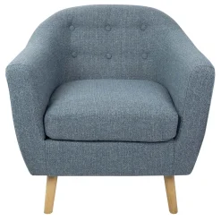 Rockwell Blue Mid-Century Modern Accent Chair Opening Sales