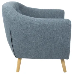 Rockwell Blue Mid-Century Modern Accent Chair Opening Sales