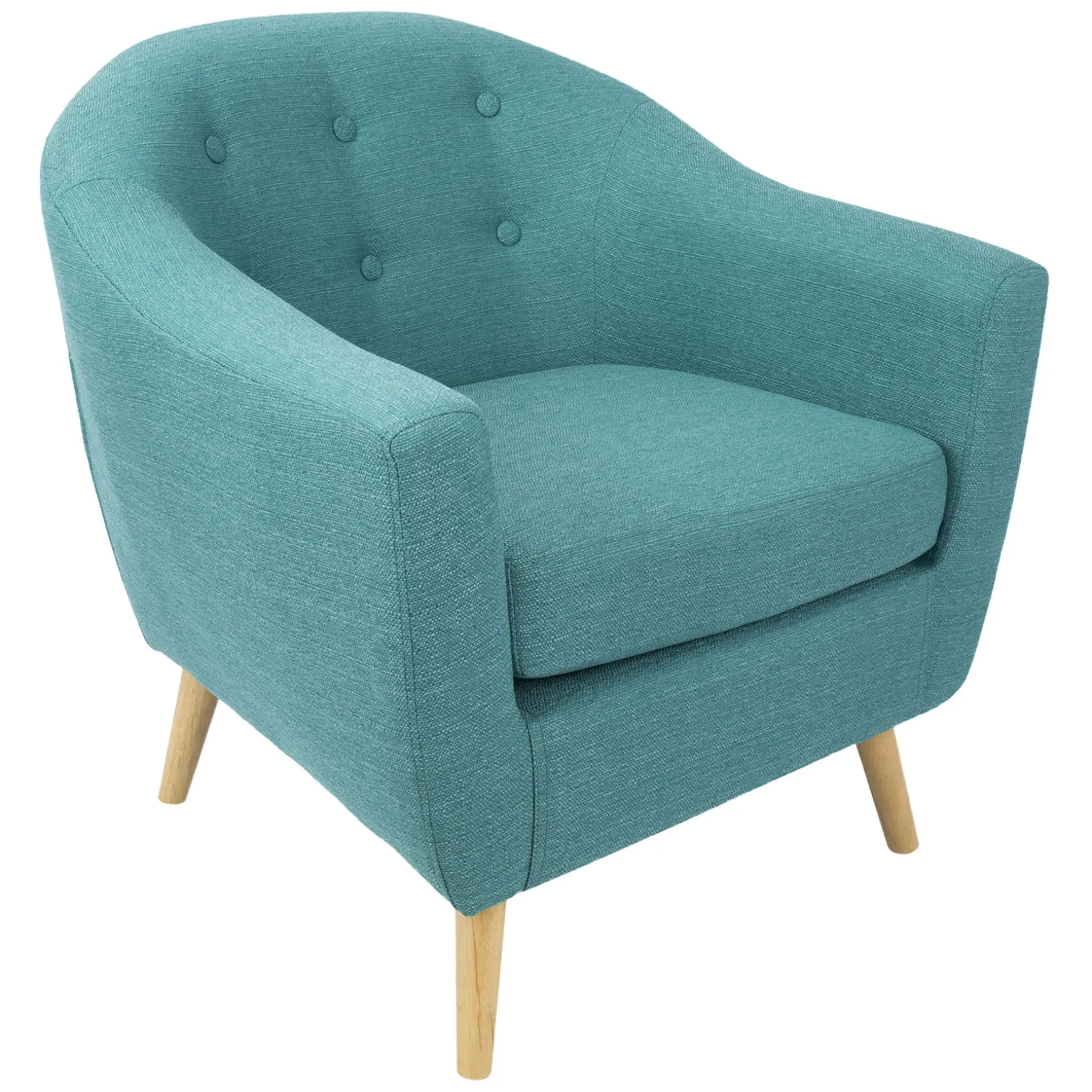 Rockwell Teal Mid-Century Modern Accent Chair Gift Selection
