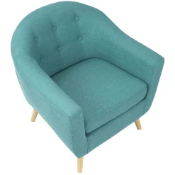 Rockwell Teal Mid-Century Modern Accent Chair Gift Selection