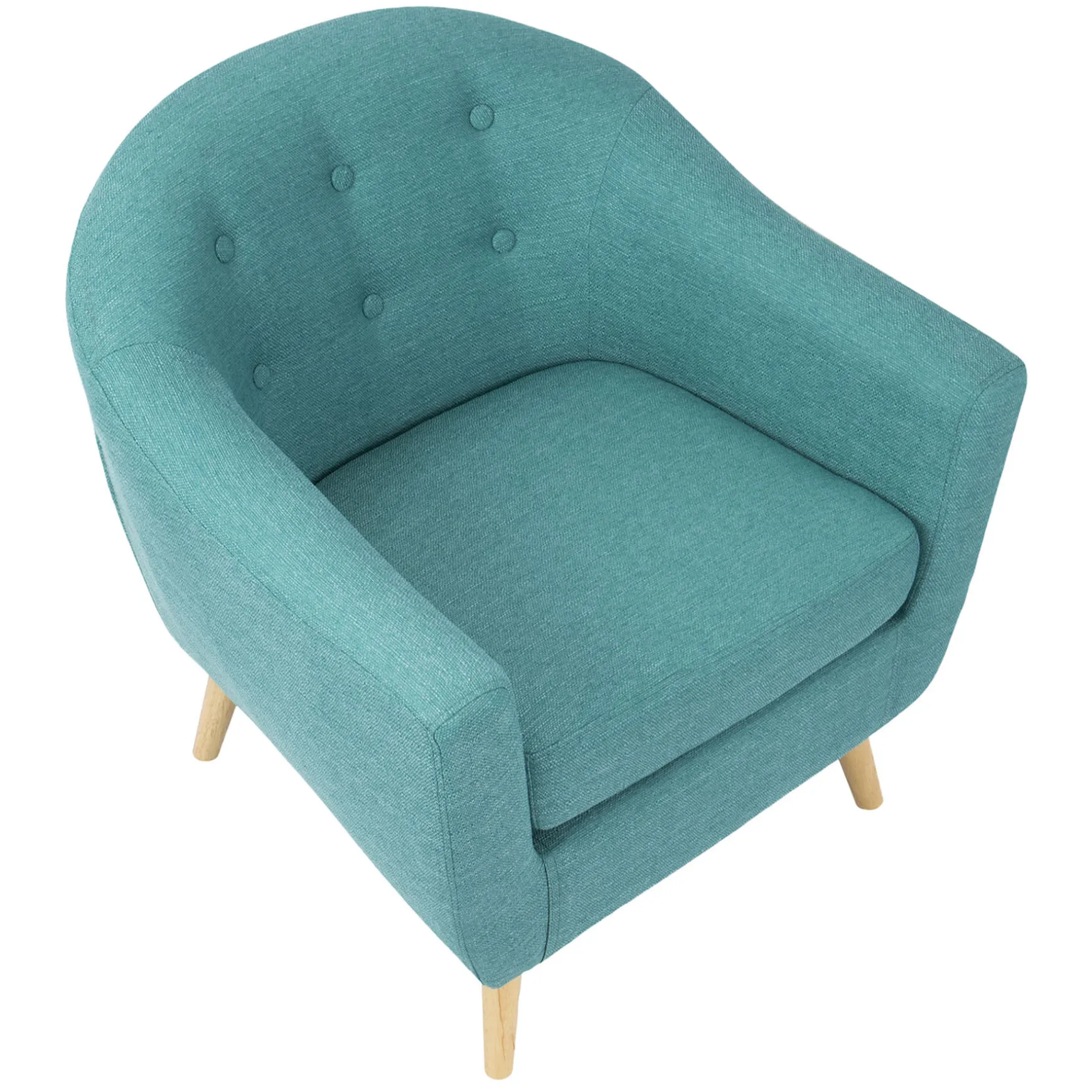 Rockwell Teal Mid-Century Modern Accent Chair Gift Selection