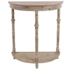 Rounded Turned Leg Wooden Console Low Price