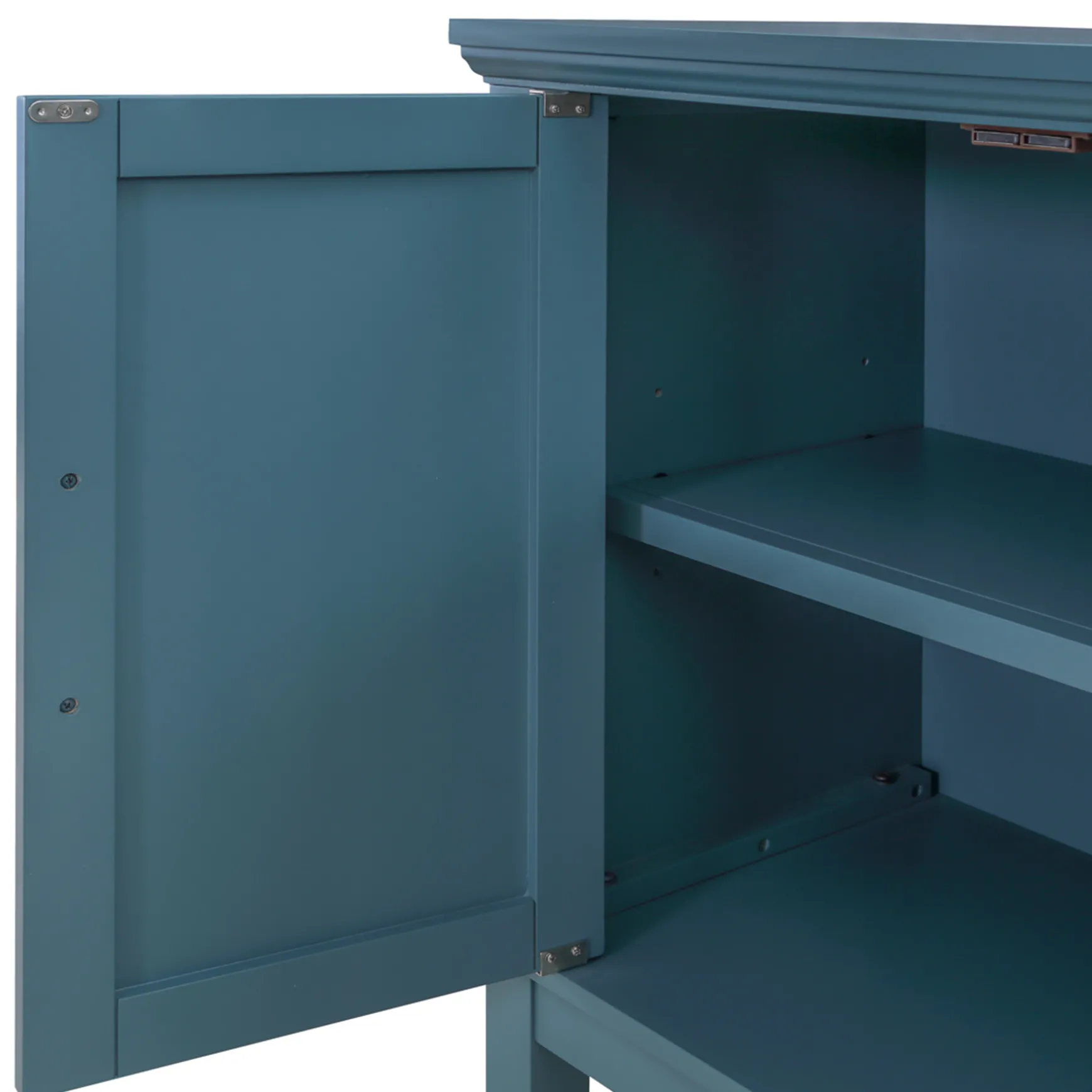 Sadie 2-Drawer Geometric Cabinet, Turquoise Clearance