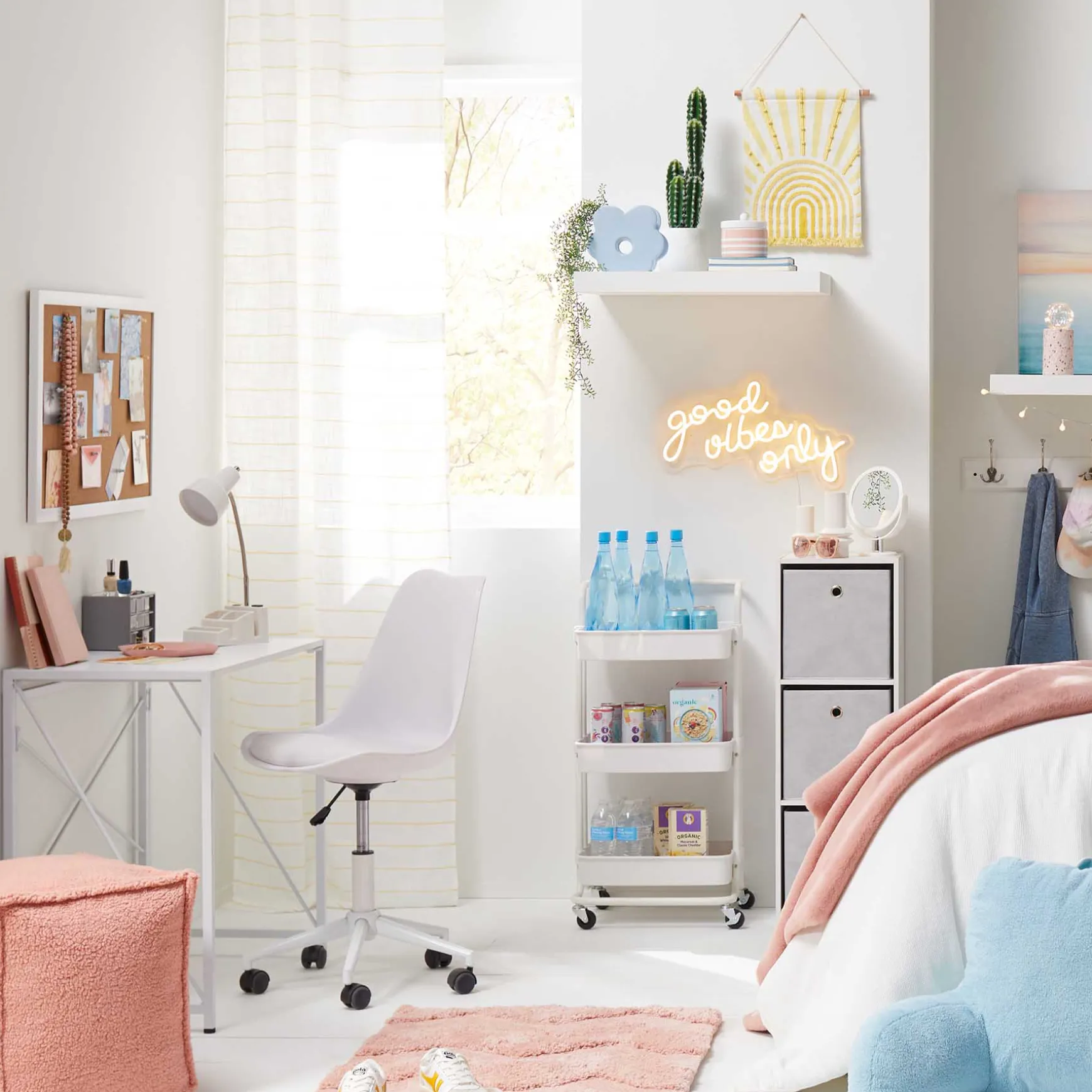 Sally White Adjustable Office Chair Promotion