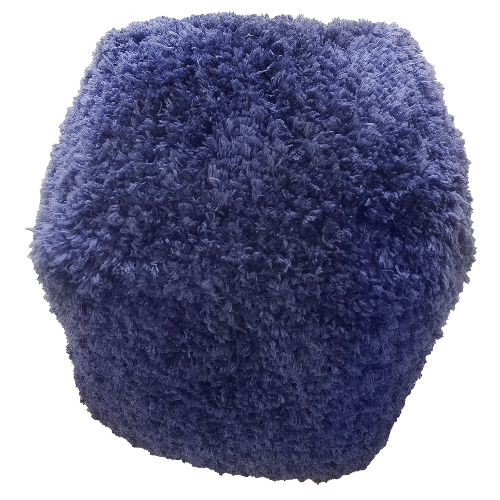 Sammy Shag Pouf, Navy Bargain Sale