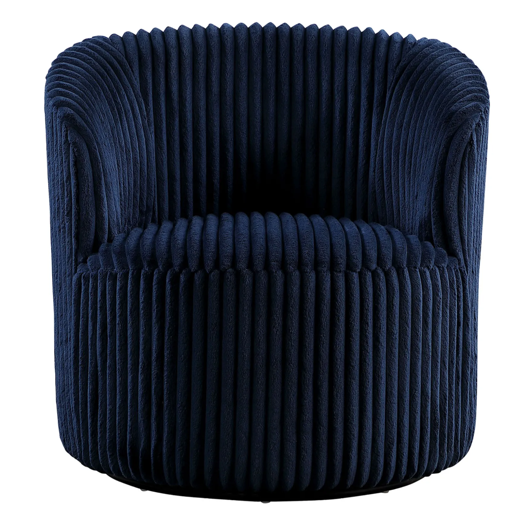 Sawyer Blue Pleated Swivel Tub Chair Promotion