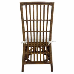 Set Of 2 Honeybloom Cade Brown Rattan Box Chair Outlet