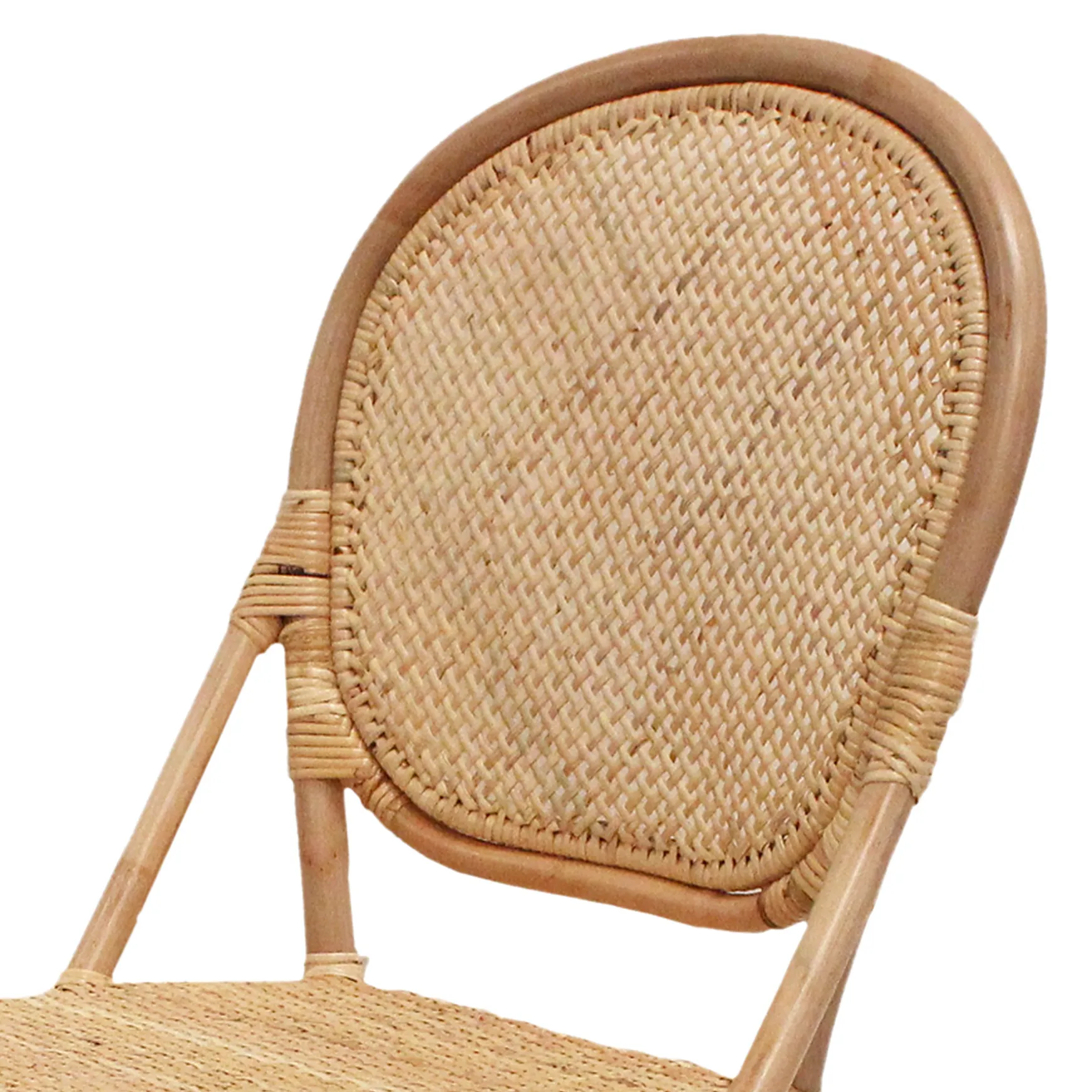 Set Of 2 Indah Rattan Bistro Dining Chairs Low Price