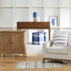 Shyloh Shibori Pouf Blue Discount