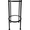 Tempered Glass Top With Black Metal Frame 2 Tier Plant Stand Promotion