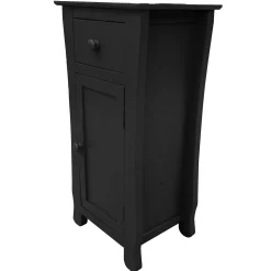 Theodore Black 1-Drawer Cabinet End Table, 29 Clearance