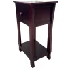 Theodore Brown 1-Drawer Thick Leg End Table, 26 Gift Selection