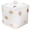 Tribal Embroidered Pouf, 18 Less Expensive