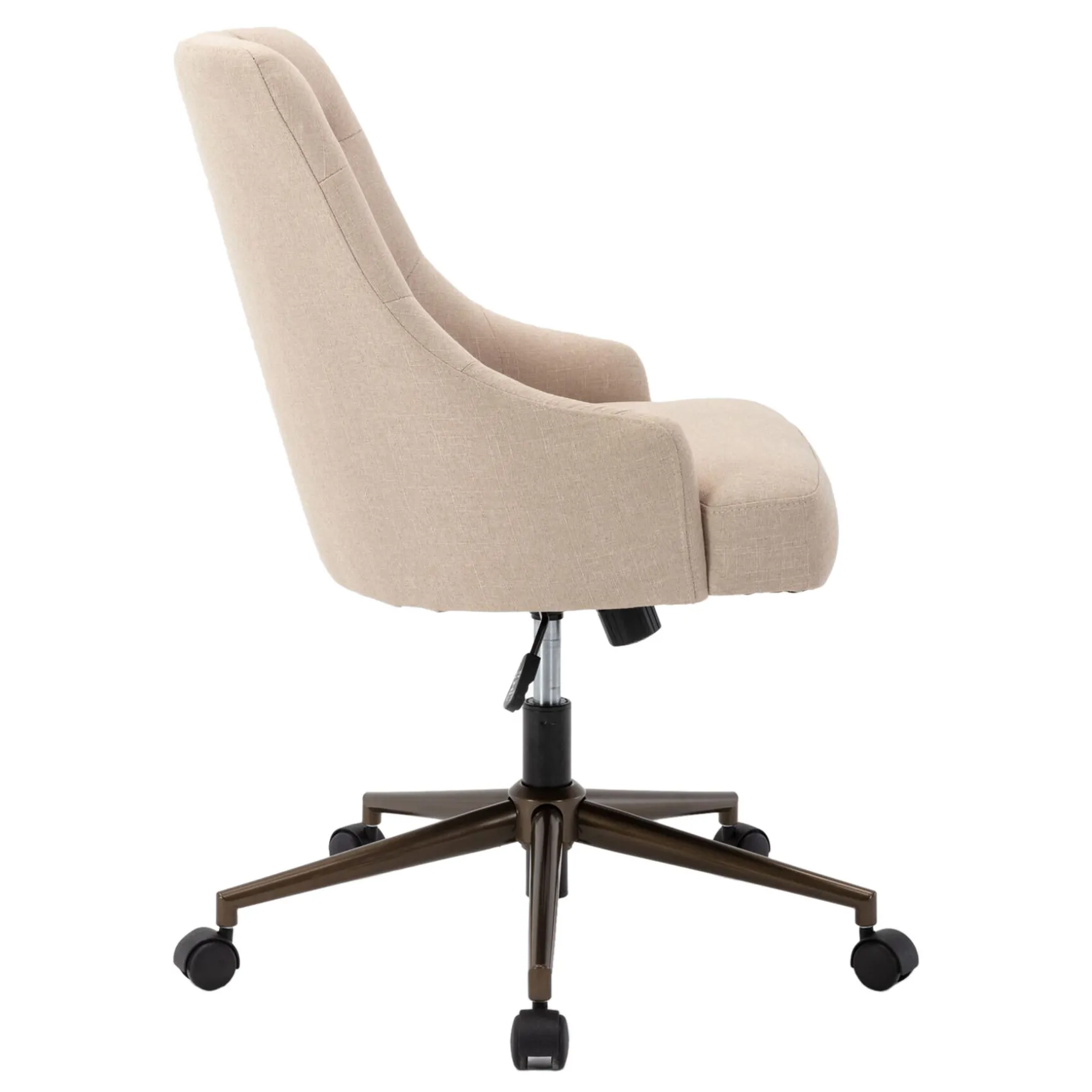 Tufted Cream Adjustable Office Chair Promotion