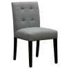 Tufted Dining Chair, Grey Flash Sale