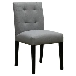 Tufted Dining Chair, Grey Flash Sale