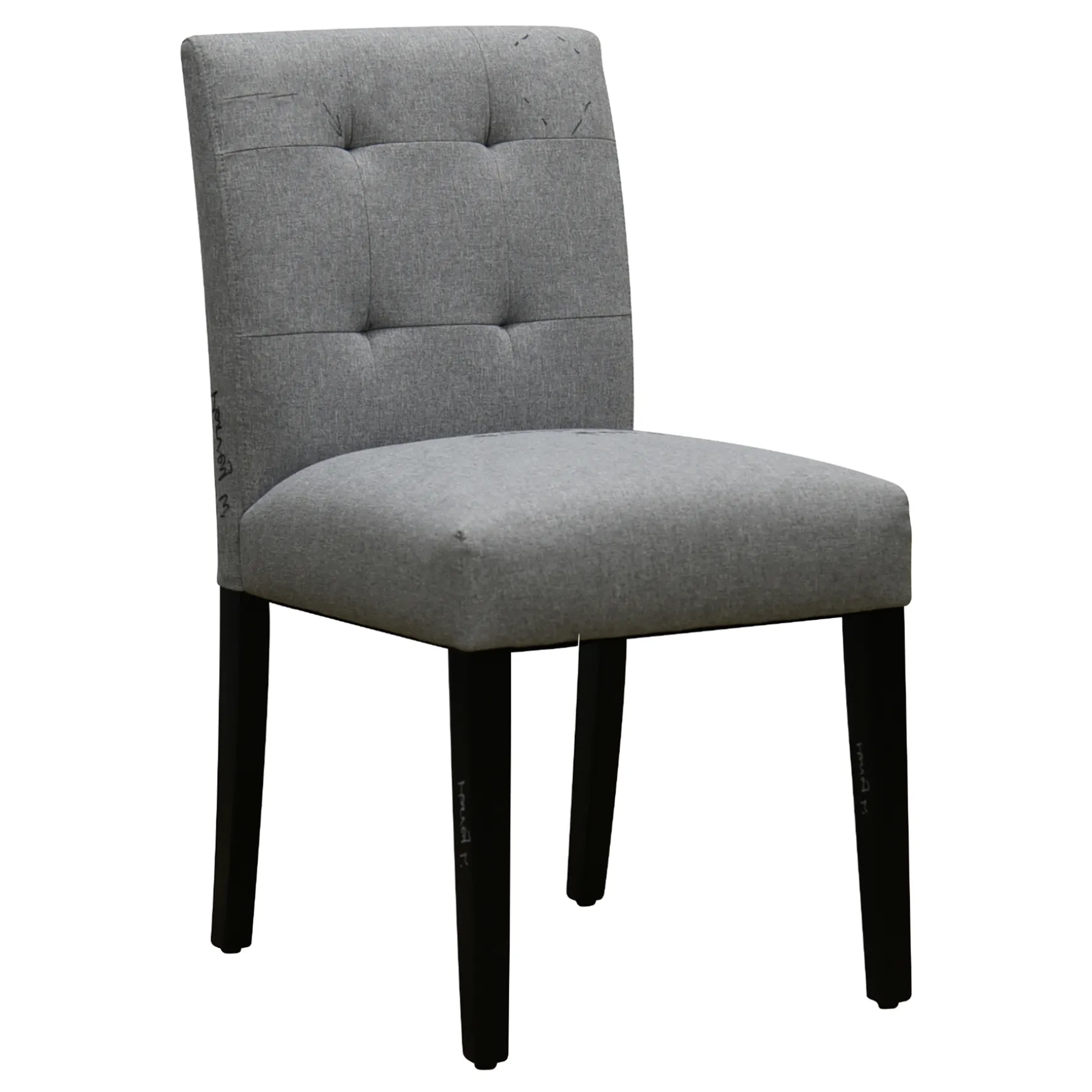 Tufted Dining Chair, Grey Flash Sale