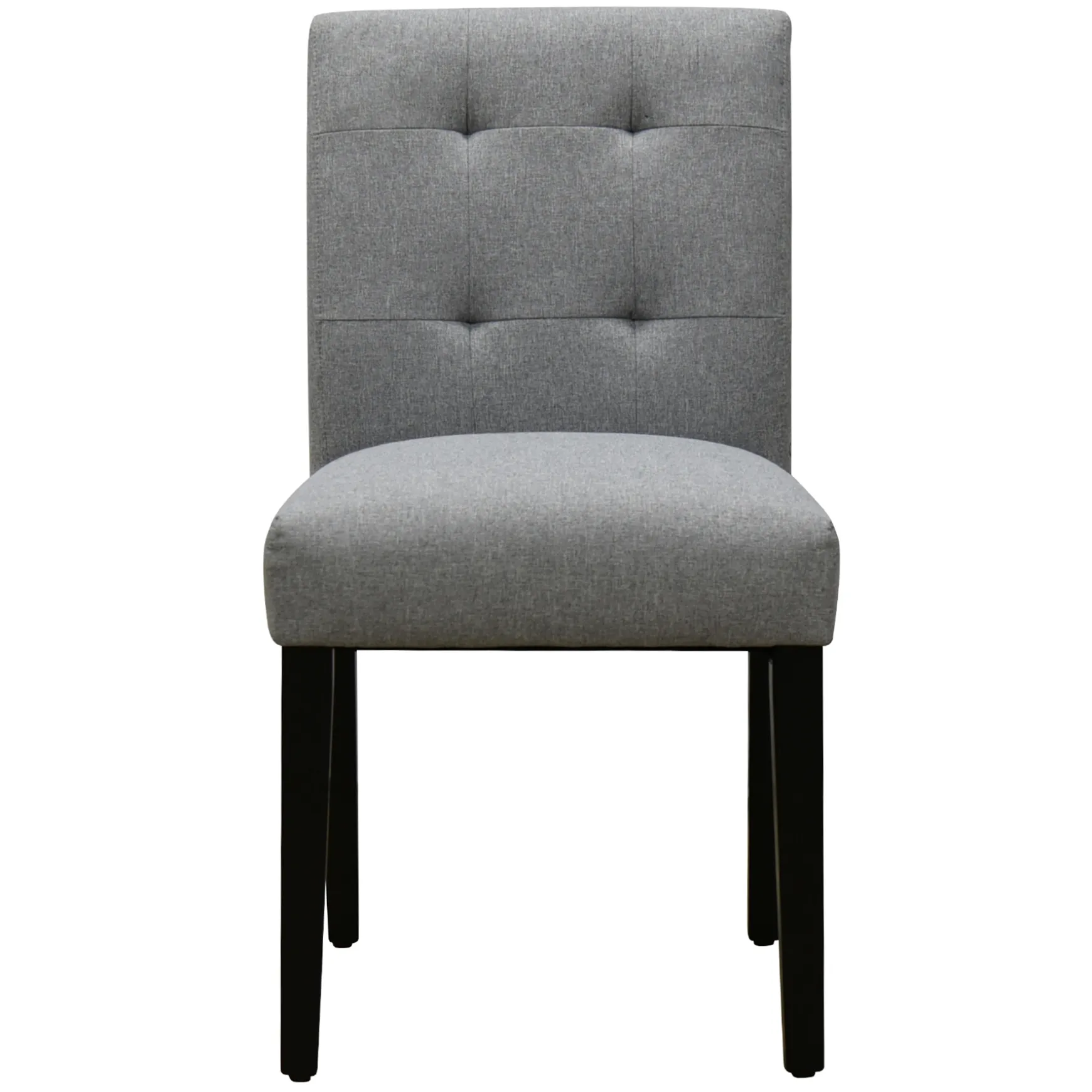 Tufted Dining Chair, Grey Flash Sale