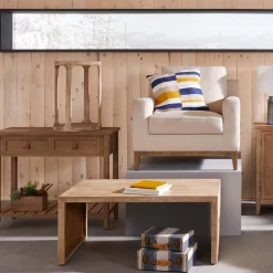 Ty Pennington Knox Upholstered Wooden Accent Chair Discount