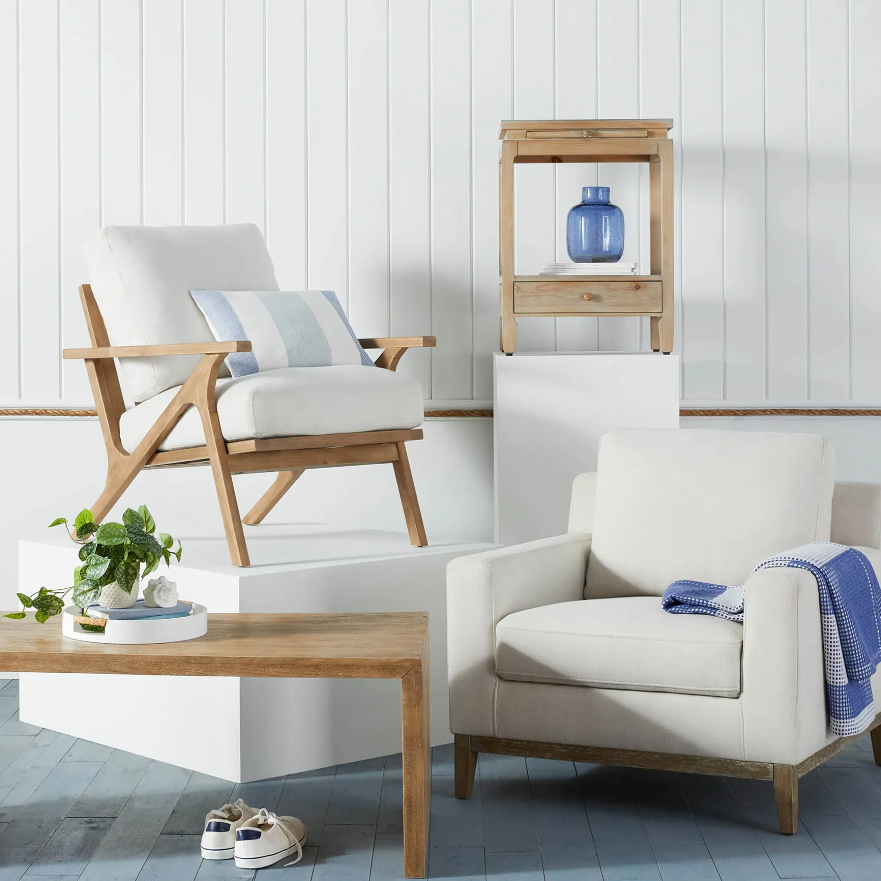 Ty Pennington Wooden Arm Chair Good Quality