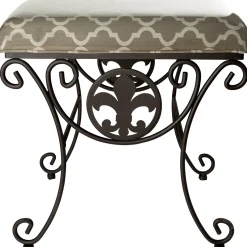 Vanity Fleur De Lis Black Rec Low Price