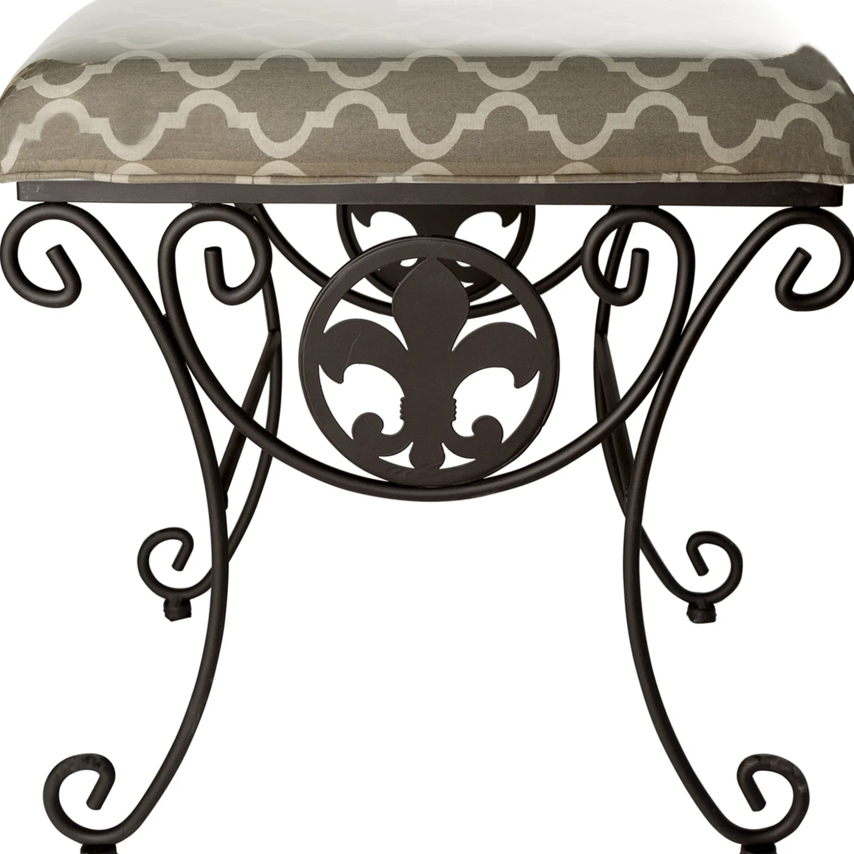 Vanity Fleur De Lis Black Rec Low Price