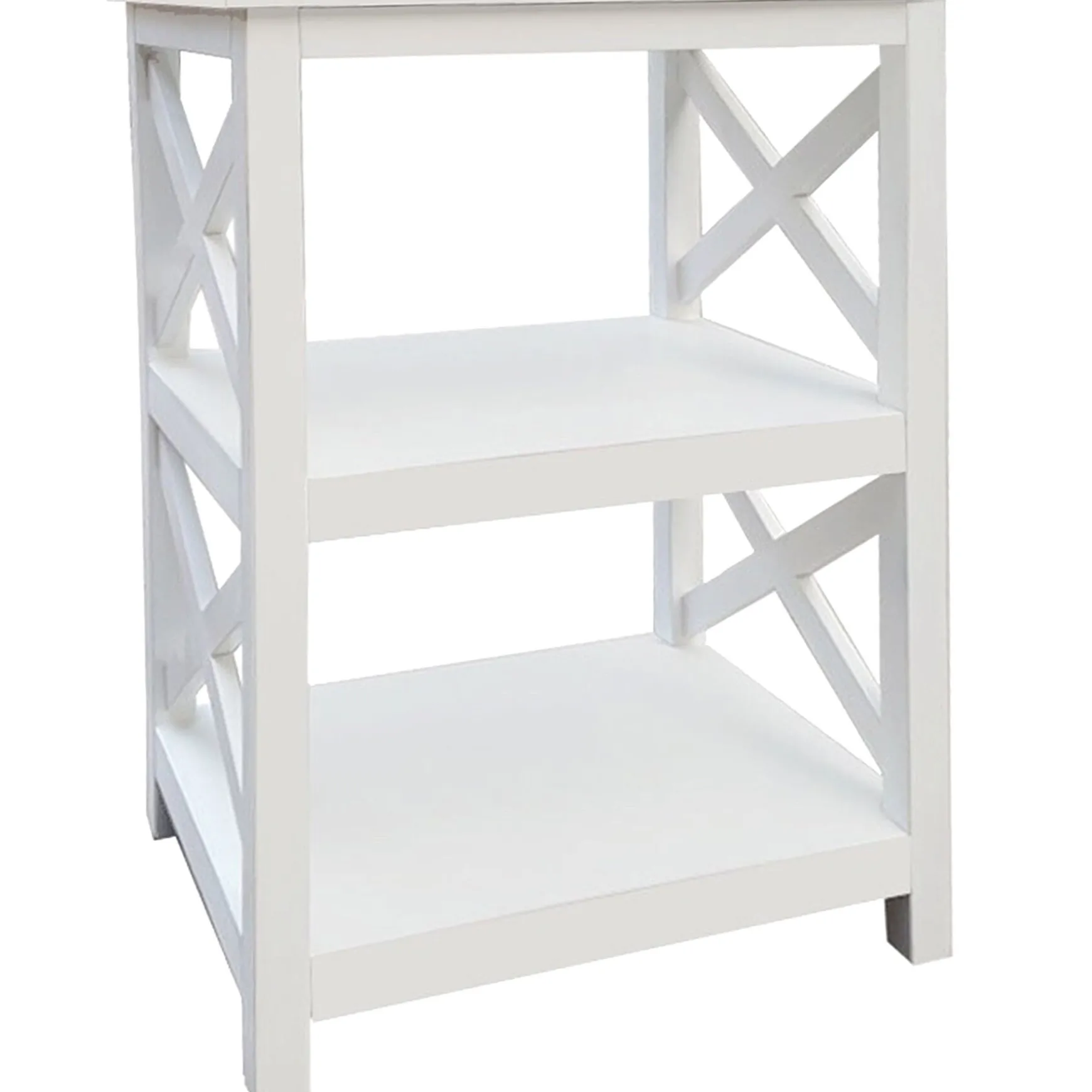 White 2-Tier Xavier Accent Table, 26 Opening Sales
